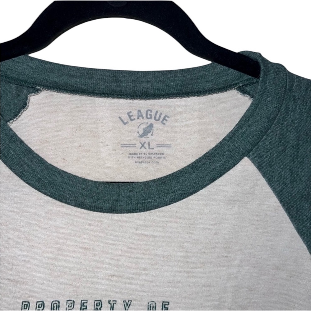 League Miami Canes Long Sleeve Tee – Green & Tan (XL) - Picture 5 of 14